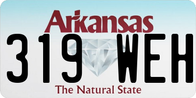 AR license plate 319WEH