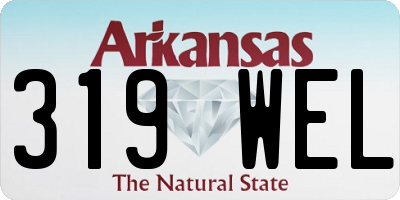 AR license plate 319WEL