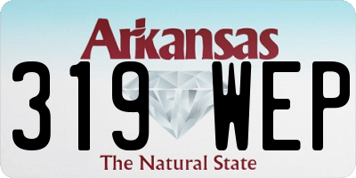 AR license plate 319WEP