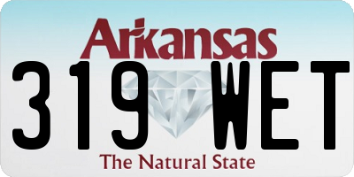 AR license plate 319WET