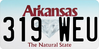 AR license plate 319WEU