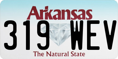 AR license plate 319WEV