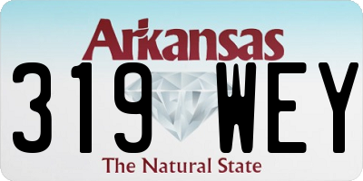 AR license plate 319WEY