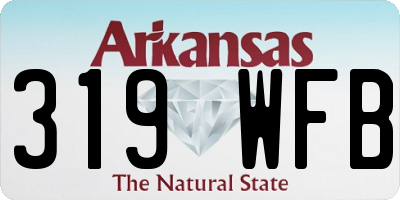 AR license plate 319WFB