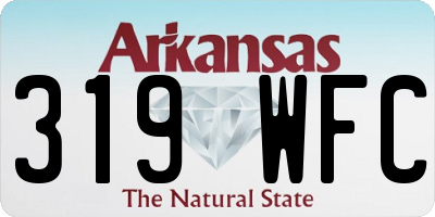 AR license plate 319WFC