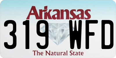 AR license plate 319WFD
