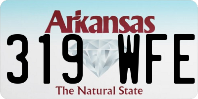 AR license plate 319WFE