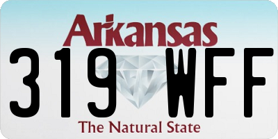 AR license plate 319WFF