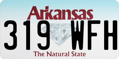 AR license plate 319WFH