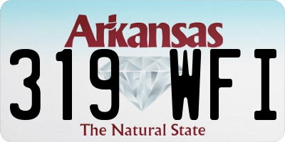 AR license plate 319WFI