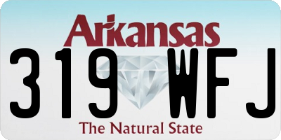 AR license plate 319WFJ