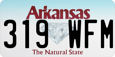 AR license plate 319WFM