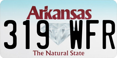 AR license plate 319WFR