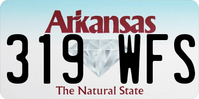 AR license plate 319WFS