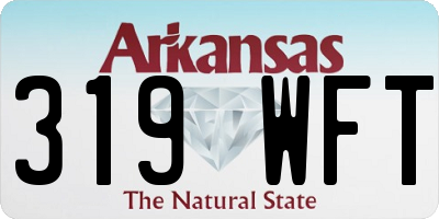 AR license plate 319WFT