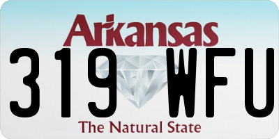 AR license plate 319WFU