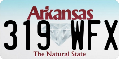 AR license plate 319WFX