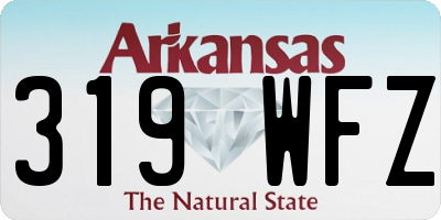 AR license plate 319WFZ