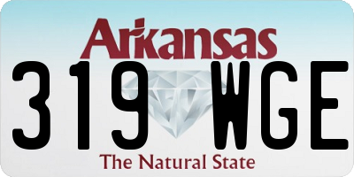 AR license plate 319WGE