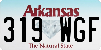 AR license plate 319WGF
