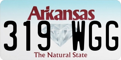AR license plate 319WGG