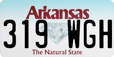 AR license plate 319WGH
