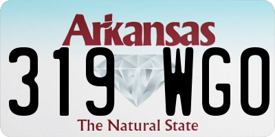AR license plate 319WGO