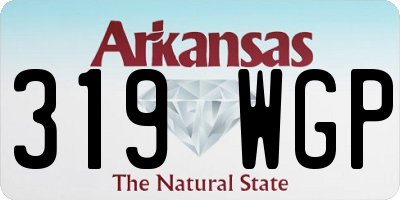 AR license plate 319WGP