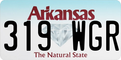 AR license plate 319WGR