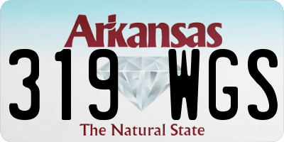 AR license plate 319WGS