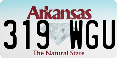 AR license plate 319WGU