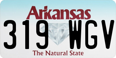 AR license plate 319WGV