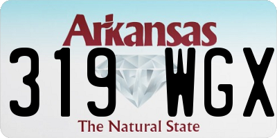 AR license plate 319WGX