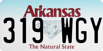 AR license plate 319WGY