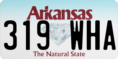 AR license plate 319WHA
