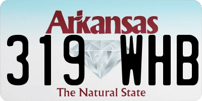 AR license plate 319WHB