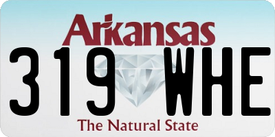AR license plate 319WHE