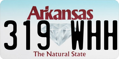 AR license plate 319WHH