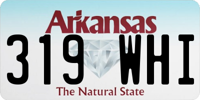AR license plate 319WHI