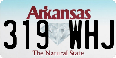 AR license plate 319WHJ