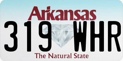 AR license plate 319WHR