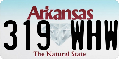 AR license plate 319WHW