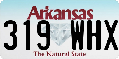 AR license plate 319WHX