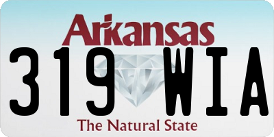 AR license plate 319WIA