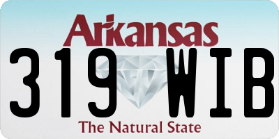AR license plate 319WIB