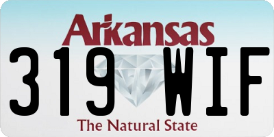 AR license plate 319WIF