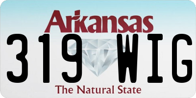 AR license plate 319WIG
