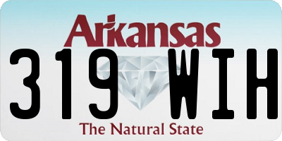 AR license plate 319WIH