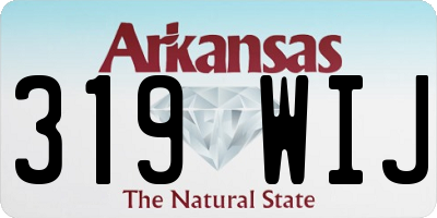 AR license plate 319WIJ