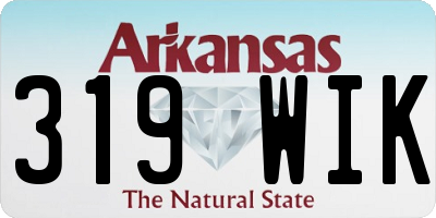 AR license plate 319WIK